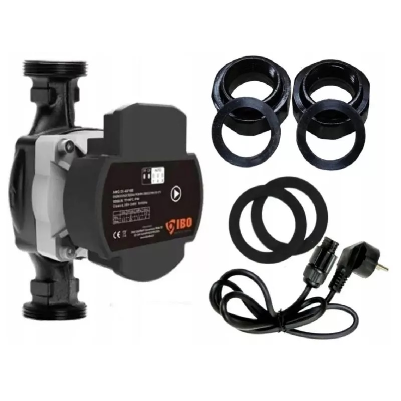 Електронна циркулационна помпа IBO AMG 25-40/180, 22 W, 4.5 м, 42 л/мин, 180 мм - RV91 - Image 2