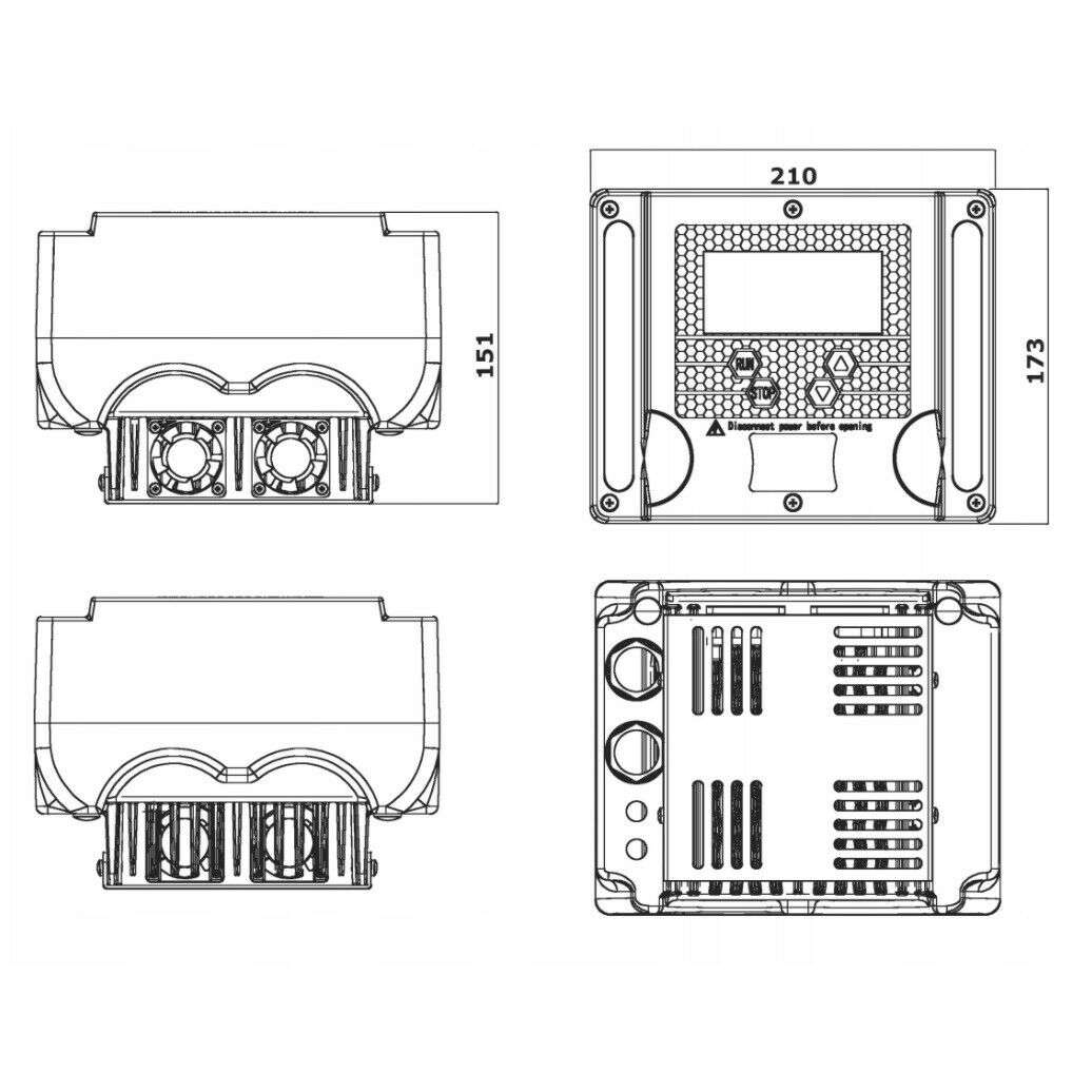 Инвертор IBO IVR 10-020S , 230V , 11A, 1,5 kW - RV43 - Image 3