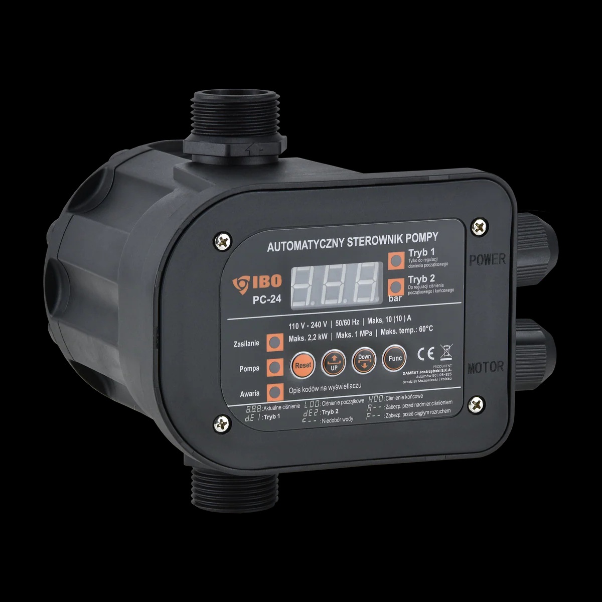 Електронен пресостат (контролер) PC-24 (2.2 kW, 230 V)-RV182 - Image 2